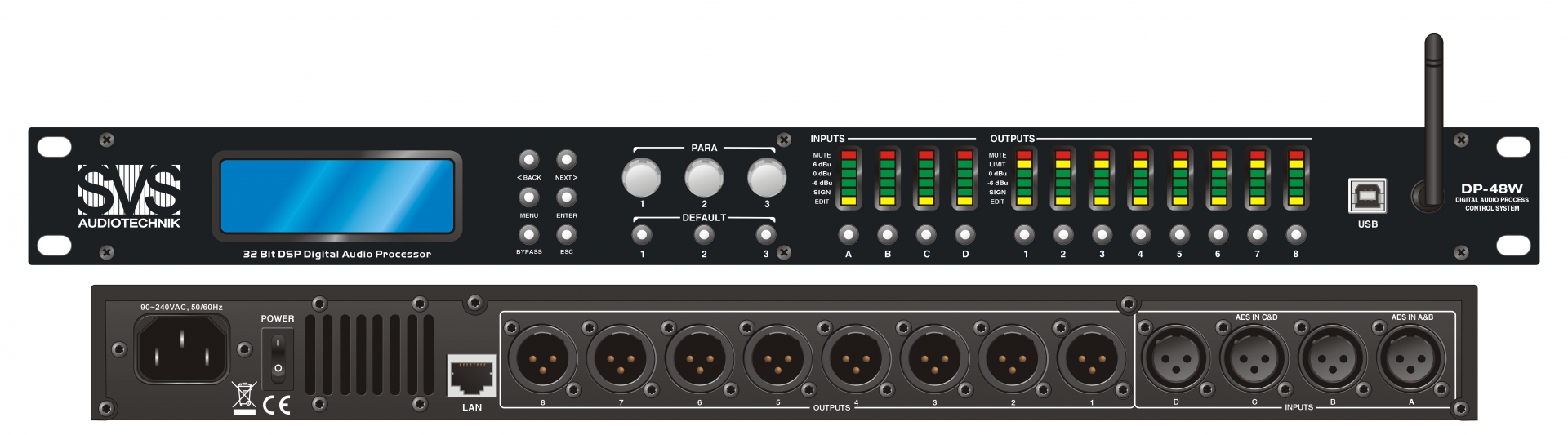 SVS Audiotechnik DP-48W Цифровой процессор: 4 входа 8 выходов в Ивановской области