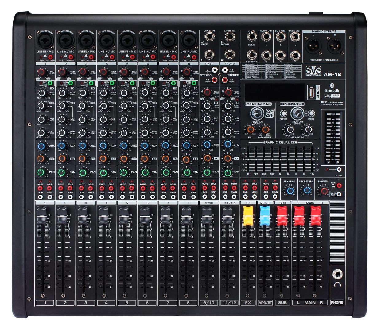 SVS Audiotechnik mixers AM-12 Микшерный пульт аналоговый, 12-канальный в Ивановской области